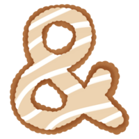 Hand drawn gingerbread symbol png