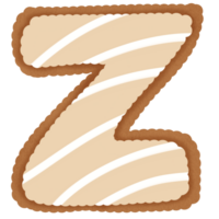 Hand gezeichnet Lebkuchen Alphabet png