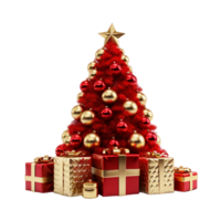 ai generiert Weihnachten Baum Beleuchtung png