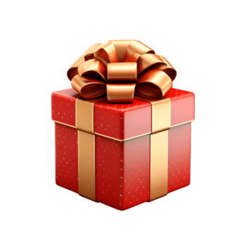 ai genererad 3d jul gåva låda png