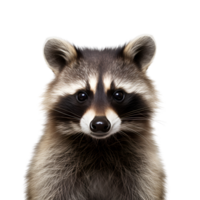 AI generated Raccoon No Background Applicable to Any Context AI Generative png