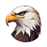 AI generated Artistic Style Eagle Illustration Painting Drawing Cartoon Eagle No Background Perfect for Print on Demand Merchandise AI Generative png