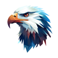 AI generated Artistic Style Eagle Illustration Painting Drawing Cartoon Eagle No Background Perfect for Print on Demand Merchandise AI Generative png