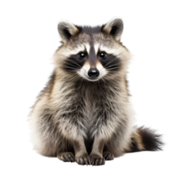 AI generated Raccoon No Background Applicable to Any Context AI Generative png