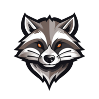 AI generated Raccoon Artistic Style Illustration Cartoon Style Painting Drawing No Background Perfect for Print on Demand Merchandise AI Generative png