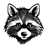 AI generated Raccoon Artistic Style Illustration Cartoon Style Painting Drawing No Background Perfect for Print on Demand Merchandise AI Generative png