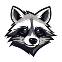 AI generated Raccoon Artistic Style Illustration Cartoon Style Painting Drawing No Background Perfect for Print on Demand Merchandise AI Generative png