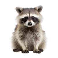 AI generated Raccoon No Background Applicable to Any Context AI Generative png