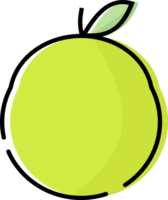 Cute Fruit With Lineart png