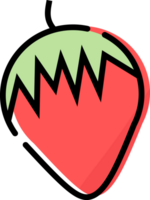 süß Obst mit lineart png