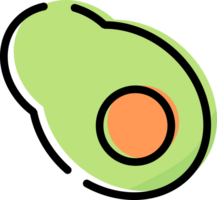 carino frutta con Linea artistica png