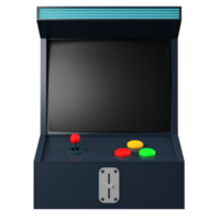 3d tolkning av en retro arkad spel illustration png