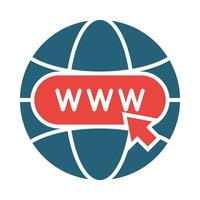 Website Vector Glyph Two Color Icon For Personal And Commercial Use.