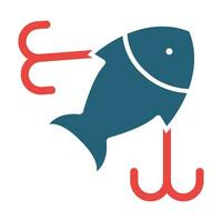 Fishing Baits Vector Glyph Two Color Icon For Personal And Commercial Use.