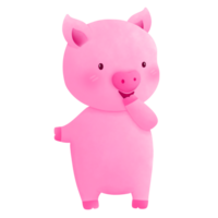 Rosa Schwein Aquarell malen, Rosa Schwein Illustration, Rosa Schwein Clip Art, Valentinsgrüße Clip Art png