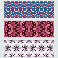 set of four colorful geometric patterns vector