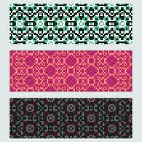 set of geometric patterns seamless patterns vector illustration