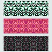 set of geometric patterns seamless patterns vector illustration