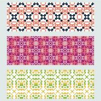 a set of four colorful geometric patterns vector