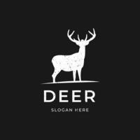 Animal deer logo design template vector