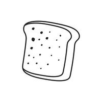 mano dibujado niños dibujo dibujos animados vector ilustración miel trigo un pan icono aislado en blanco antecedentes