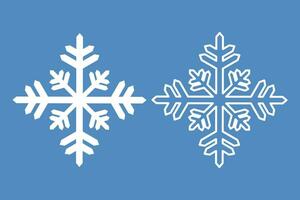 crystal snowflake element isolated icon outline winter vector illustration design