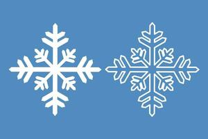 crystal snowflake element isolated icon outline winter vector illustration design