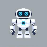 AI generated Cute Toy Robot Avatar Gamer Clip Art Sticker Decoration Simple Background photo