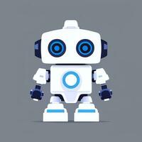 AI generated Cute Toy Robot Avatar Gamer Clip Art Sticker Decoration Simple Background photo