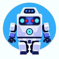 AI generated Cute Toy Robot Avatar Gamer Clip Art Sticker Decoration Simple Background photo