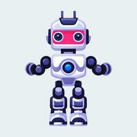 AI generated Cute Toy Robot Avatar Gamer Clip Art Sticker Decoration Simple Background photo