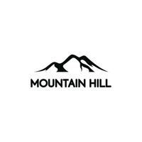 montaña colina paisaje logo diseño ideas vector