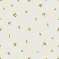 Vector Christmas pattern with snowflakes. Festive ornament in retro style. Simple seamless abstract texture