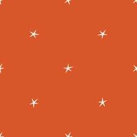 Simple stars pattern. Festive ornament in retro style. Christmas seamless abstract texture vector