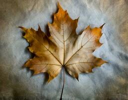 AI generated autumn maple leaves background. photo