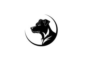 Dog vector black logo