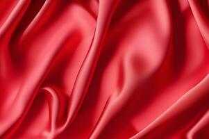 abstract red silk cloth background photo