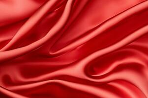 abstract red silk cloth background photo