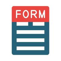 Form Vector Glyph Two Color Icon For Personal And Commercial Use.