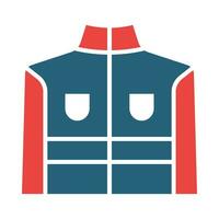 Jacket Vector Glyph Two Color Icon For Personal And Commercial Use.