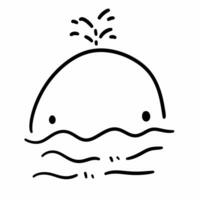 sea fish icon, outline style photo
