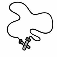 rope icon. outline illustration of rope icons for web photo