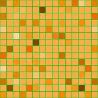 Orange to brown color of checkered background with squares. Halloween, Autumn, harvesting, falling theme. vector