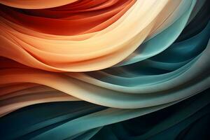 colorful abstract background with a wave pattern. ai generative photo