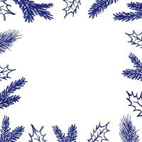 Merry Christmas tree background vector