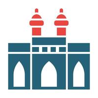 Gateway Of India Vector Glyph Two Color Icons For Personal And Commercial Use.