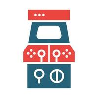 Arcade Machine Vector Glyph Two Color Icon For Personal And Commercial Use.