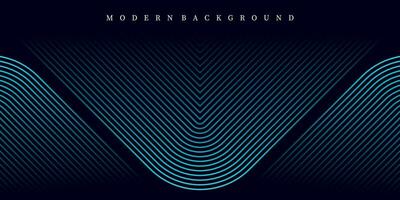 Simple blue abstract background with geometric lines vector