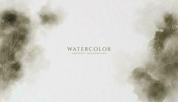 Abstract horizontal watercolor background. Neutral light colored empty space background illustration vector