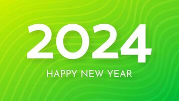 2024 Happy New Year on colorful background vector